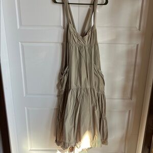 Beige Sleeveless Dress. Very comfortable.